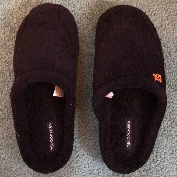 dockers mens terry clog slippers